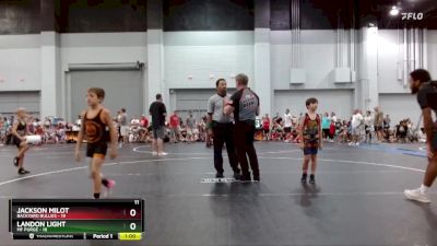 75 lbs Placement (4 Team) - Jackson Milot, Backyard Bullies vs Landon Light, MF Purge