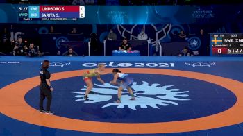 59 kg Final 3-5 - Sara Lindborg, Sweden vs Sarita Sarita, India