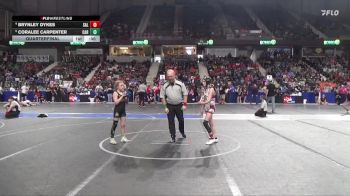 80 lbs Quarterfinal - Coralee Carpenter, Carroll vs Brynley Dykes, Salina