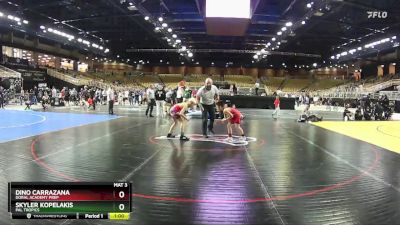 86 lbs Round 5 - Skyler Kopelakis, PAL Tropics vs Dino Carrazana, Doral Academy Prep