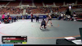 D2-132 lbs Quarterfinal - David Luke, Canyon Del Oro vs Jose Gael Moreno, Kofa