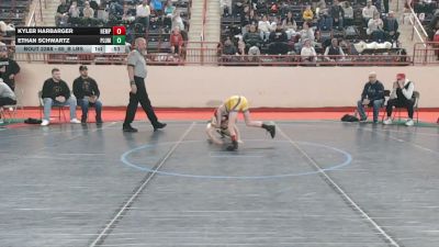 65_B lbs Consi Of 8 #1 - Kyler Harbarger, Hempfield Area vs Ethan Schwartz, Plum