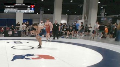 74 kg Cons. Rd Of 128 - Logan Sell, Friends University vs Vasilios Dimou, Husky Elite Wrestling Club