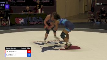 57 lbs Champ. Round 1 - Nichole Moore, Bearcat Wrestling Club vs Salome Walker, Cardinal Wrestling Club