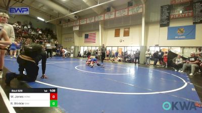 84 lbs Semifinal - Wyatt Jones, Honey Badgers Wrestling Club vs Ronan Winkle, Raw Wrestling Club