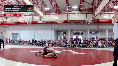 197 lbs Cons. Semi - Evan Danowski, Wisconsin-Whitewater vs Gunnar Garriques, Chicago