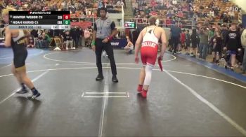 162 lbs Quarterfinal - Hunter Weber C3, Centerburg vs Noah Karns C1, CP Wrestling Academy