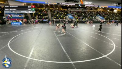 115 lbs Cons. Round 3 - Riley Bremner, Denver vs Evalyn Clark, West Marshall