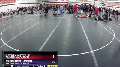 120 lbs Semifinal - Cayden Metcalf, MWC Wrestling Academy vs Creighten Lassen, MWC Wrestling Academy