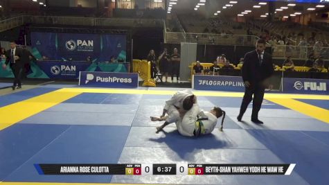 Beyth-Shan Yahweh Yodh He Waw He vs Arianna Rose Culotta 2025 Pan Jiu Jitsu IBJJF Championship