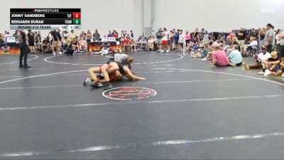 165 lbs Round 3 (4 Team) - Jonny Sandberg, The Dream Team vs Benjamin Duran, Top Rank Hawks Wrestling