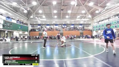 120 lbs Champ. Round 2 - Luca Antonelli, Torrey Pines vs Joshua Kim, Del Norte (San Diego)