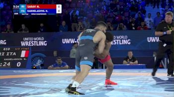 97 kg 1/2 Final - Mohammadhadi Saravi, Iran vs Nikoloz Kakhelashvili, Italy
