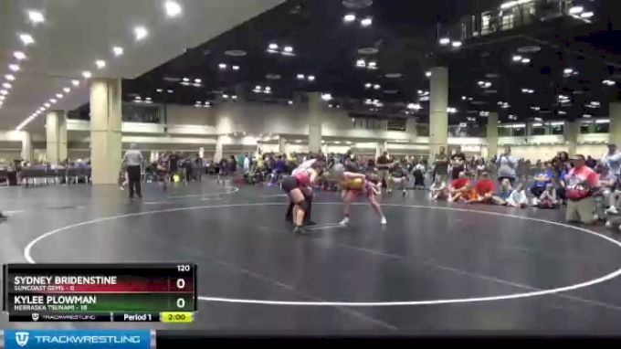 120 lbs Round 2 (10 Team) - Sydney Bridenstine, Suncoast Gems vs Kylee ...