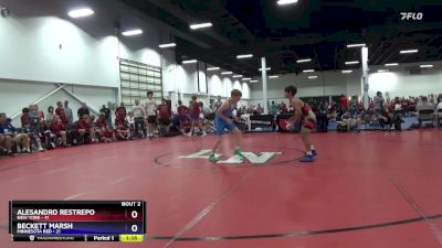 92 lbs Round 1 (8 Team) - Alesandro Restrepo, New York vs Beckett Marsh, Minnesota Red