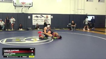 165 lbs Champ. Round 1 - Rysan Leong, Menlo (Calif.) vs Carlos Martinez, Simpson (Calif.)