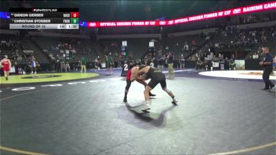 165 lbs Round Of 16 - Gideon Gerber, Oakdale (SJ) vs Christian Stoeber, Fountain Valley (SS)