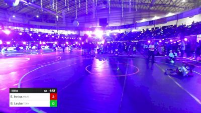 69 lbs Quarterfinal - Elias Inniss, Maverick Wrestling vs Brinley Leyba, Team Tulsa WC