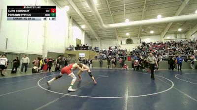 138 lbs Champ. Rd Of 32 - Curg Siddoway, Uintah vs Preston Syphus, Mountain Ridge