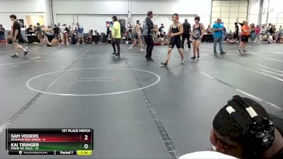 132 lbs Finals (2 Team) - Sam Vissers, Headhunters Green vs Kai Tiringer, Prime WC Gold