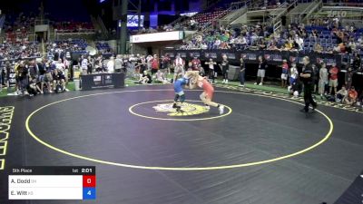 106 lbs 5th Place - Ayden Dodd, Ohio vs Ezekiel Witt, Kansas
