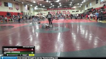 40 lbs 5th Place Match - Louden Anderson, DGF vs Thor Collison, Becker Bulldogs