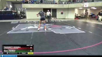 132 lbs Cons. Semi - Tahonesty Donnell, Milwaukee Ronald Reagan vs Ella Trimboli, Whitnall/Greendale