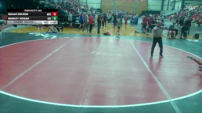 125 lbs Champ. Round 1 - Marley Hogan, Carl Albert vs Isaiah Deleon, Missouri Valley
