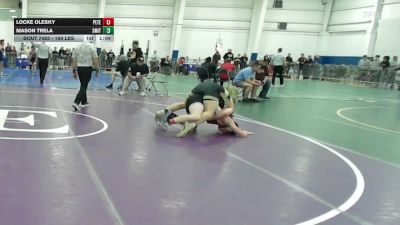 169 lbs Quarterfinal - Locke Olesky, Peterborough vs Mason Trela, Smittys Wrestling Barn