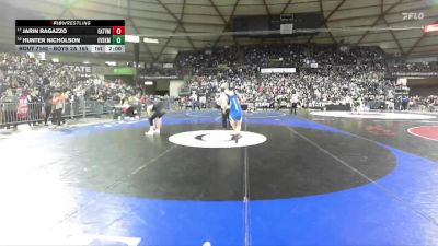 Boys 2A 165 lbs Champ. Round 1 - Jarin Ragazzo, Eatonville vs Hunter Nicholson, East Valley (Spokane)