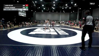 117 lbs Semifinal - Liam Myles, Unaffiliated vs Jaxon Thomas, Darkhorse