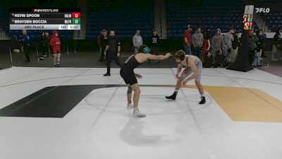 126 lbs 3rd Place - Kevin Spoon, Salem vs Brayden Boccia, Milford