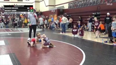 SPW-8 lbs Cons. Round 1 - Dawson Nielsen, Indee Mat Club vs Beckett Gibbs, East Buchanan