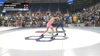 100 lbs Champ. Rd Of 32 - Ryker Leonard, Ohio vs Jayland Davis, Indiana
