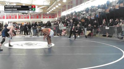 165 lbs 7th Place - Kingston DaCosta, Taunton vs Charlie Poor, Saint John's Prep