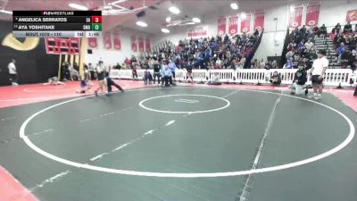 110 lbs Quarterfinal - Aya Yoshitake, San Marino vs Angelica Serratos, Santa Ana