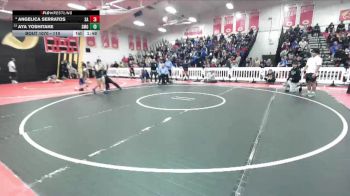 110 lbs Quarterfinal - Aya Yoshitake, San Marino vs Angelica Serratos, Santa Ana