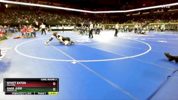 144 Class 1 lbs Cons. Round 2 - Gage Judd, Versailles vs Wyatt Eaton, Gallatin