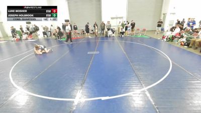 120 lbs Cons. Quarters - Luke Mosher, Utah vs Joseph Holbrook, Utah