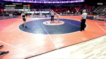 2A 113 lbs 3rd Place Match - Sam Murante, Elmhurst (IC Catholic) vs Jacob Sebek, Oak Forest