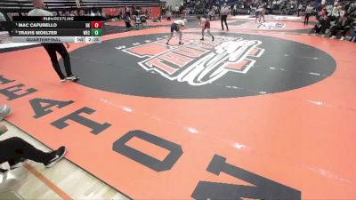125 lbs Quarterfinal - Mac Cafurello, Roanoke vs Travis Moelter, Wisconsin-Eau Claire