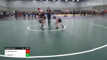 52 lbs Quarterfinal - Nelson Villafane III, Mat Assassins Wrestling Club vs Joshua Medina, Unaffiliated