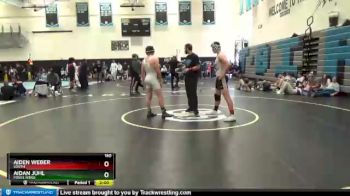 160 lbs Champ. Round 1 - Aiden Weber, South vs Aidan Juhl, Fossil Ridge