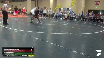 190 lbs Round 5 (6 Team) - Brandon Denson, East Alabama Wrestling Team vs Nasir Smith, Patriots WC Green