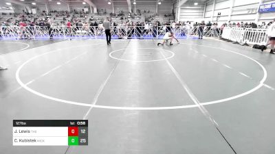 127 lbs Rr Rnd 1 - Jaxson Lewis, The Wrestling Mill vs Chris Kubistek, Micky's Maniacs Yellow