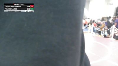 175 lbs Quarterfinal - Isaac Hartshorn, Monument Mountain vs Jasiel Ramos, South Hadley