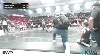 76-80 lbs Quarterfinal - Carsen Higgs, Claremore Wrestling Club vs Liam Wright, Broken Arrow Wrestling Club