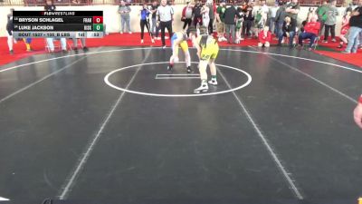 105_B lbs Round Of 16 - Bryson Schlagel, Franklin Regional vs Luke Jackson, Kiski Area