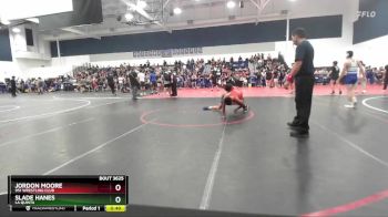 120 lbs Cons. Round 5 - Jordon Moore, 951 Wrestling Club vs Slade Hanes, La Quinta