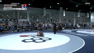 65 lbs Cons. Round 3 - Lincoln Gregersen, Colorado vs Max Richins, Wasatch Wrestling Club